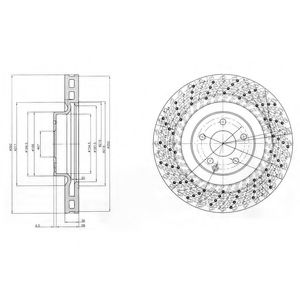 Диск тормозной Delphi BG9878 Мерседес 15890₽