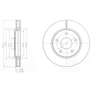 Диск тормозной - Delphi BG4248