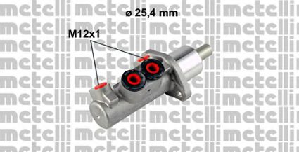 Главный тормозной цилиндр - Metelli 05-0608