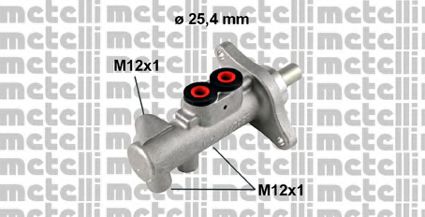 Главный тормозной цилиндр - Metelli 05-0609