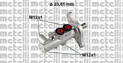 Цилиндр главный тормозной - Metelli 05-0612