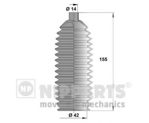 Комплект пылника, рулевое управление - Nipparts N2846014