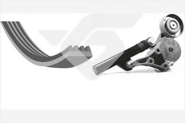 Комплект поликлинового ремня - Hutchinson KHV 109