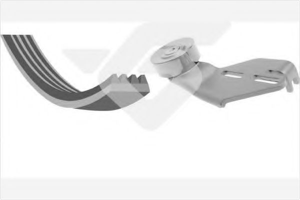 Комплект поликлинового ремня - Hutchinson KHV 120