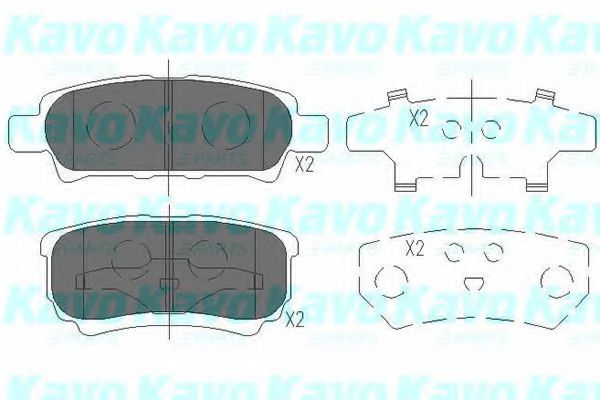 Колодки тормозные дисковые | зад | - KAVO PARTS KBP-5518