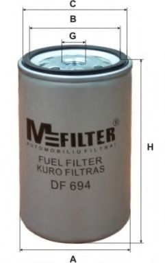 Фильтр топливный HCV - MFILTER DF 694