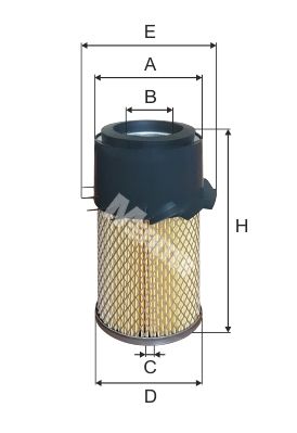Фильтр воздушный - MFILTER A 1008