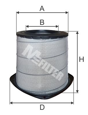 Фильтр воздушный HCV - MFILTER A 511