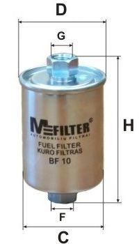 Фильтр топливный - MFILTER BF 10