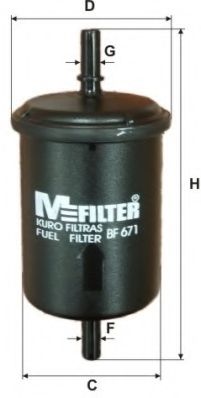 Фильтр топливный - MFILTER BF 671