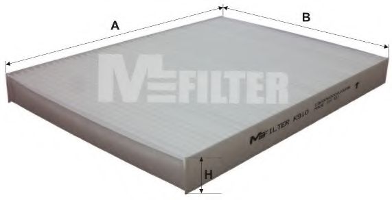 Фильтр, воздух во внутренном пространстве - MFILTER K 910