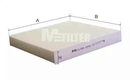 Фильтр, воздух во внутренном пространстве - MFILTER K 976