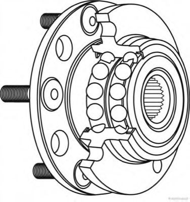 Комплект подшипника ступицы колеса - Jakoparts J4711049