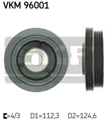 Ременный шкив, коленчатый вал - SKF VKM 96001
