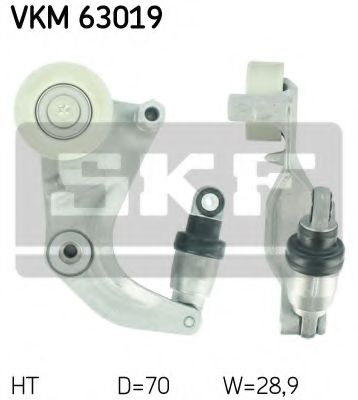 Ролик натяжной приводного ремня - SKF VKM 63019