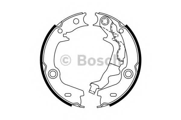 Колодки тормозные барабанные   | зад | - Bosch 0 986 487 761