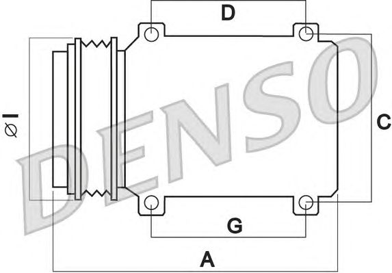Компрессор кондиционера - Denso DCP99801