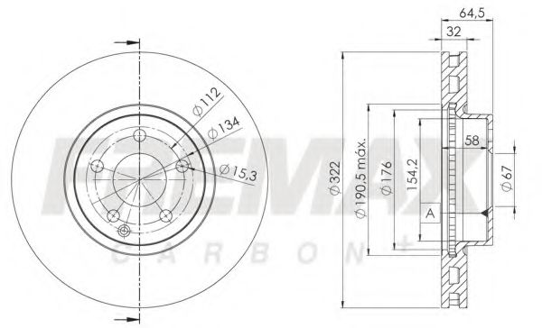 Диск тормозной | перед | - FREMAX BD-5558
