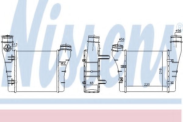 Интеркулер | лев | - Nissens 96549