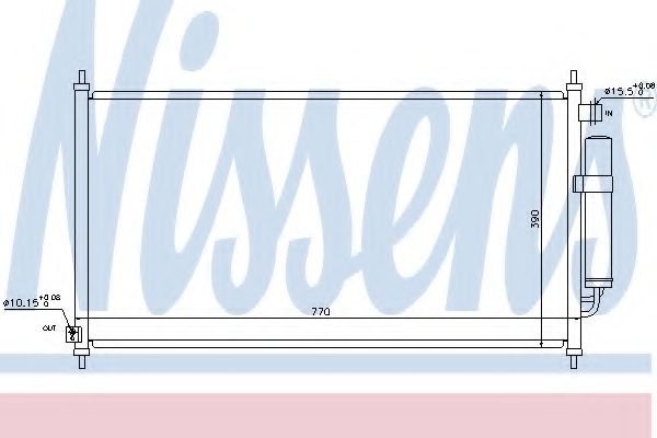 Конденсатор, кондиционер - Nissens 940237