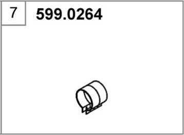 Монтажный комплект, глушитель - Asso 599.0264