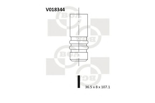 Впускной клапан - BGA V018344