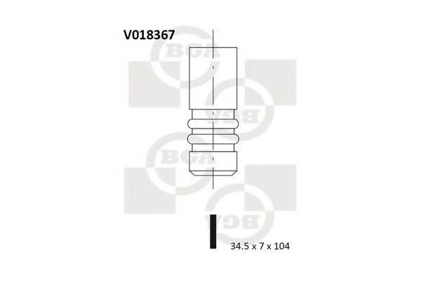 Впускной клапан - BGA V018367