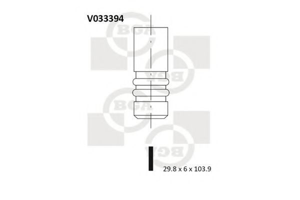 Клапан выпускной - BGA V033394