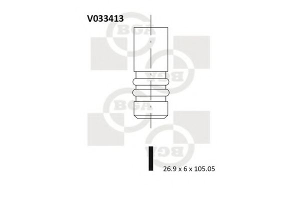 Впускной клапан - BGA V033413