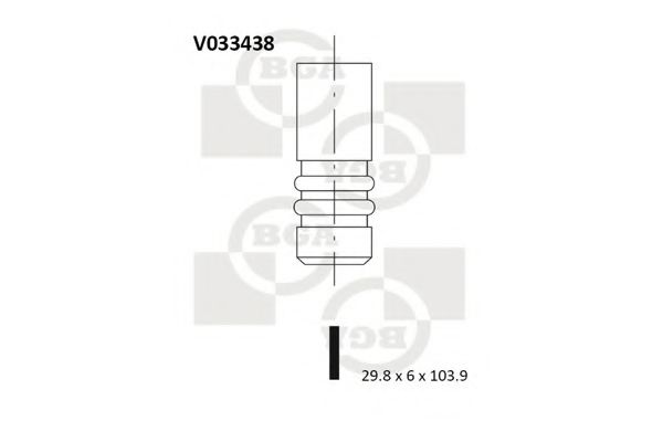 Выпускной клапан - BGA V033438