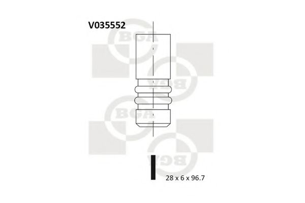 Выпускной клапан - BGA V035552