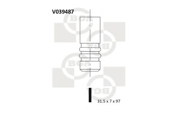 Выпускной клапан - BGA V039487