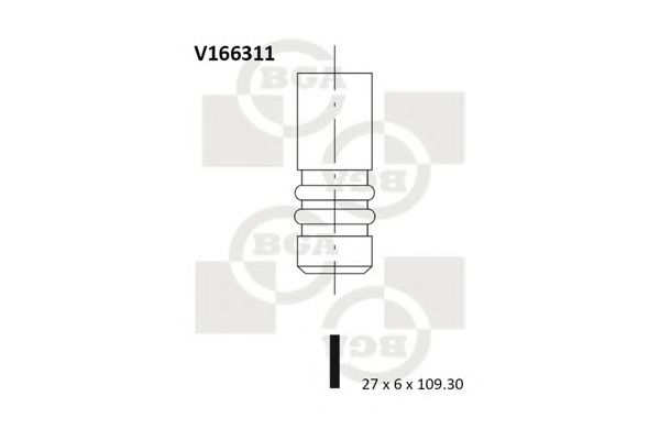 Выпускной клапан - BGA V166311