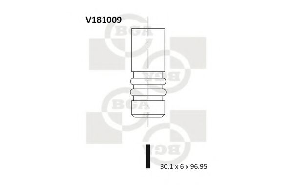 Впускной клапан - BGA V181009