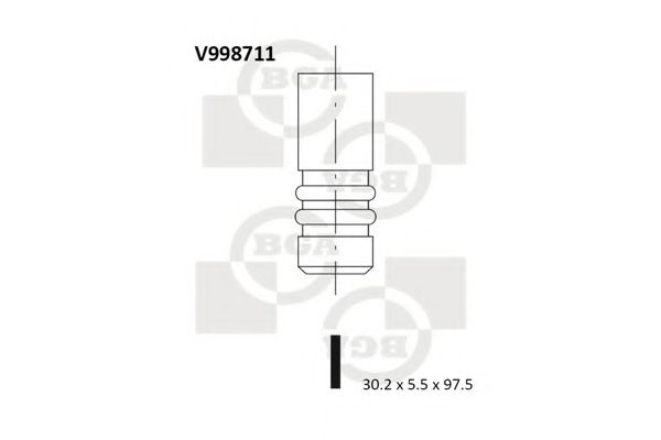 Выпускной клапан - BGA V998711