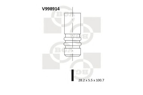 Впускной клапан - BGA V998914