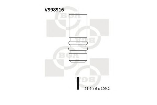 Впускной клапан - BGA V998916