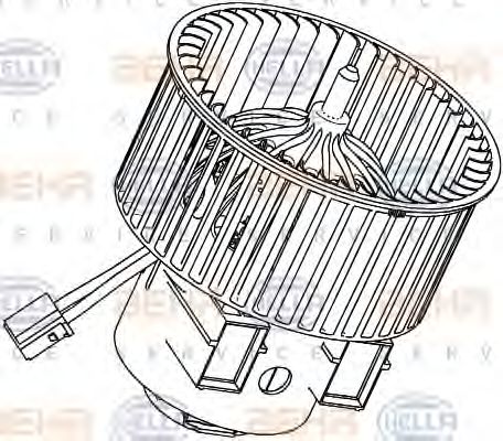 Вентилятор салона Hella 8EW 351 040-281