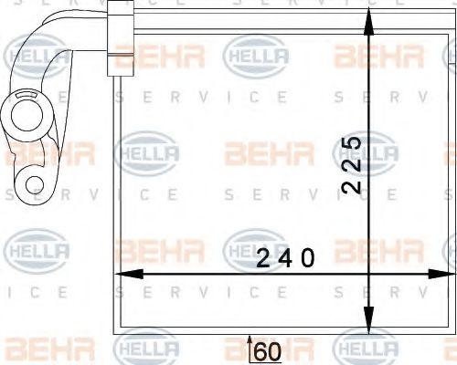Испаритель, кондиционер - Hella 8FV 351 336-071