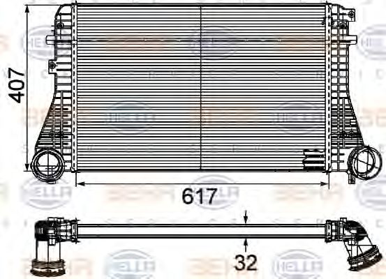 Интеркулер - Hella 8ML 376 746-201