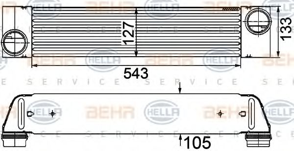 Интеркулер - Hella 8ML 376 746-501