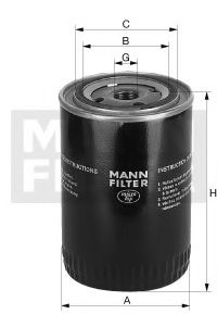 Фильтр рабочего оборудования - Mann W 1226