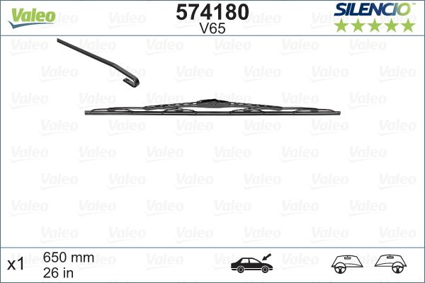 Щетка с/о каркасная 650mm - Valeo 574180