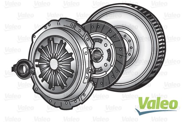 Комплект сцепления 4-х элементный K4P + CSC - Valeo 845050