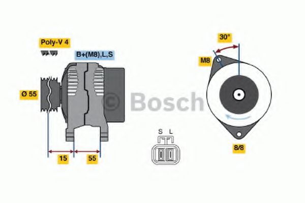 Генератор - Bosch 0 986 049 191