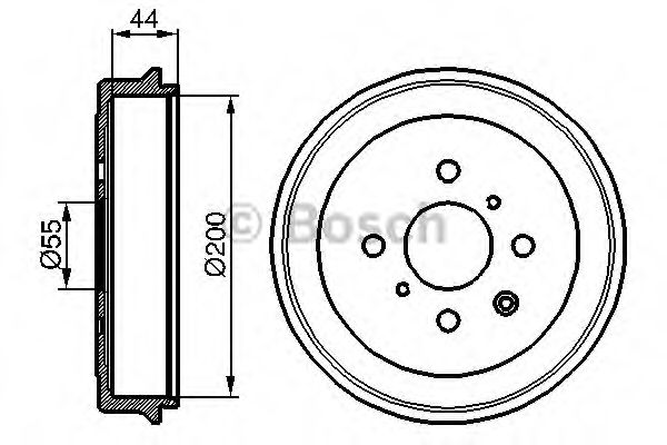 Тормозной барабан - Bosch 0 986 477 148