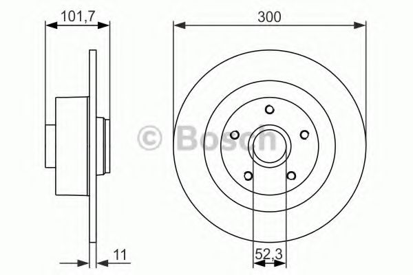 Диск тормозной | зад | - Bosch 0 986 479 573