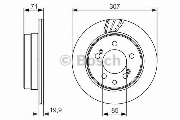 Диск тормозной | зад | - Bosch 0 986 479 665