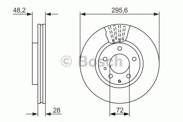 Диск тормозной | перед | - Bosch 0 986 479 758