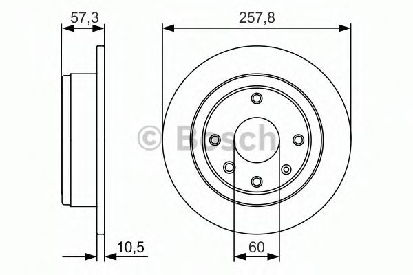 Диск тормозной | зад | - Bosch 0 986 479 985